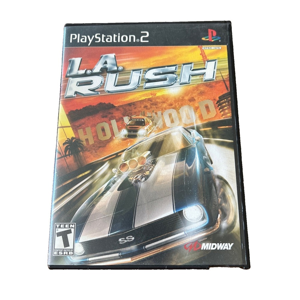 L.A. Rush Sony PlayStation 2 PS2 2005 Midway Racing Game T Rated